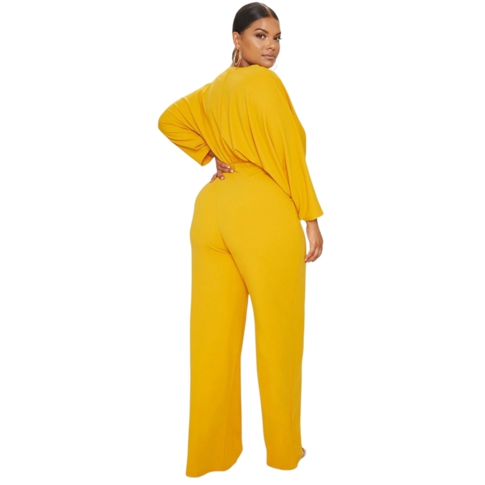 Mustard Jumpsuit From PLT - Picture 2 of 14